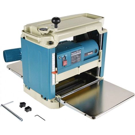 Makita – Raboteuse Dégauchisseuse 1650W – Largeur de coupe 3-155mm – Faibles vibrations pour confort – Idéale pour bois dur et teck