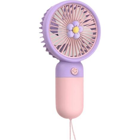 Ventilateur de poche personnel Ventilateur rechargeable portable Petit ventilateur de refroidissement Ventilateur portatif à piles avec petite fleur pour filles, garçons, , femmes, hommes (1/5)
