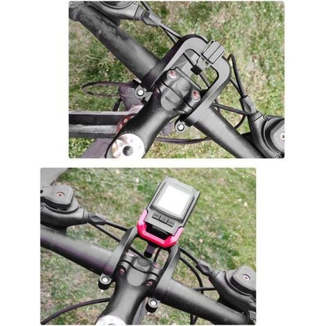 Support Central Pour Lampe De Vélo - Compatible Tuyau Jusqu'à 40 Mm - Pour Vélo Tout Terrain Et Route - 3 Pièces (1/5)