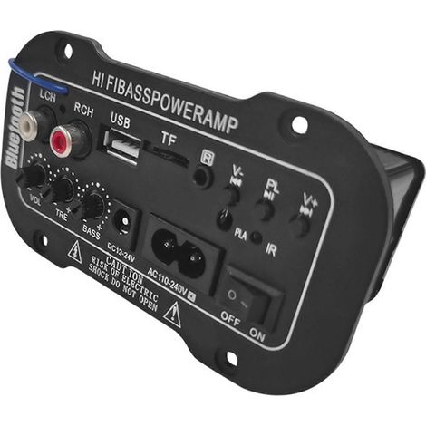 Carte d'amplification audio pour voiture avec port USB et carte SD, amplificateur de puissance haute puissance pour systèmes audio et vidéo familiaux (1/4)