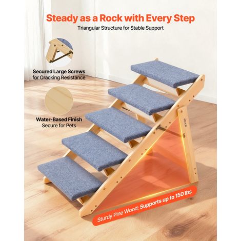 Escalier pour Chien Pliable 5 Marches pour Chien Convertible en (1/5)