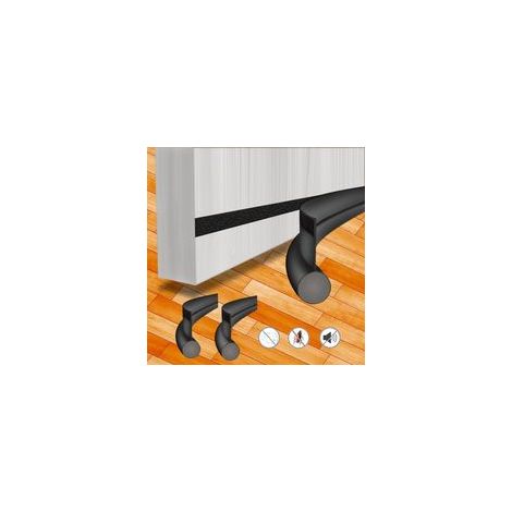 2 Pièces Boudin de Porte Isolant Froid 96 cm, Bas de Porte Isolant Froid, Découpable Boudin Porte D'Entrée, Chien de Porte Bas de Porte pour Insonorisation, Protection Contre la Poussière et Insectes