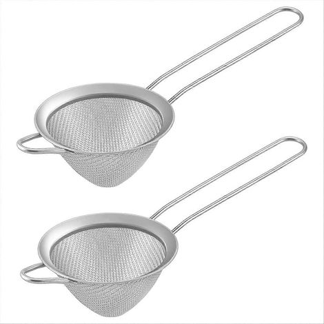 2 pièces petit Conical Cone maille passoire pour Cocktails café Juice thé (1/5)