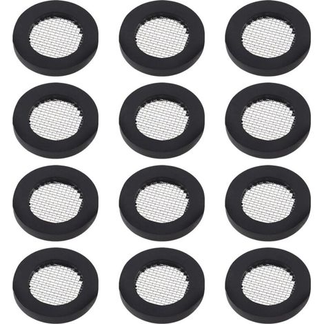 20 Stück O-Ring-Dichtung, Duschkopf-Netzfilter, Edelstahldichtung, Gummischeibe mit für 1/2 Zoll Duschköpfe