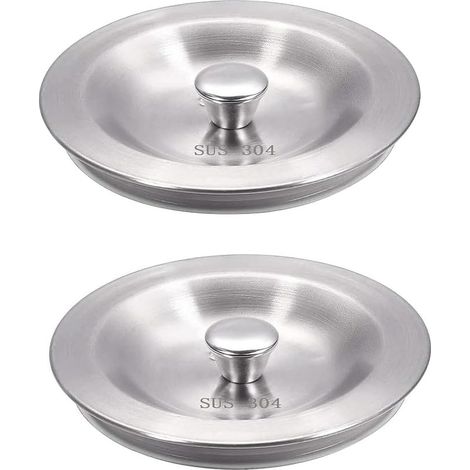 Bonde Evier 80mm Bouchon Evier Cuisine 2 Pièces Acier Inoxydable Bouchon évier Baignoire Scelle efficacement l'évier Acier Inoxydable Bouchon évier Baignoire Scelle efficacement l'évier (1/5)