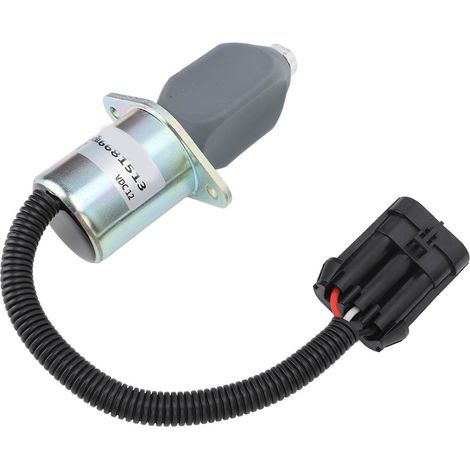 Électrovanne d'arrêt de carburant 6681513 CC 12 V, remplacement pour chargeuse Bobcat A220 450 453 (1/5)