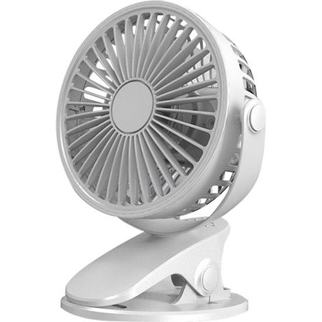 Ventilateur Clip-On - Rotation 720° - 3 Vitesses - Câble USB 70 cm - Pour Bureau Chambre Camping (1/5)