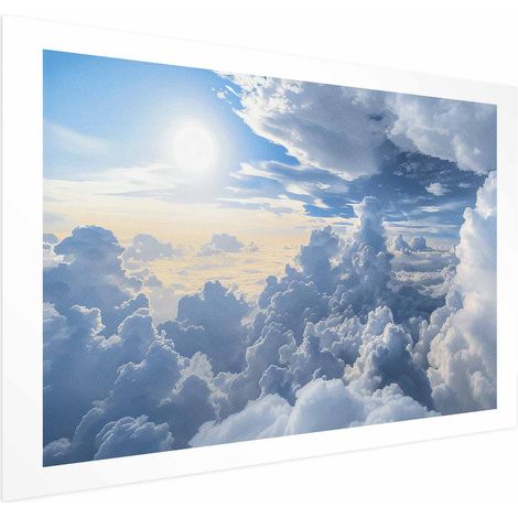 Poster – Symphonie des Lichts: Sonne und Wolken harmonieren in einem wunderschönen Himmel (1/4)