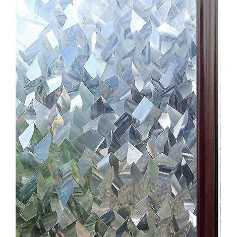 3D-Kristall-Fenster-Sichtschutzfolie, Buntglas-Vinylfolie für Zuhause, statisch haftend, selbstklebend, wärmeisolierend, Fensteraufkleber (1/5)