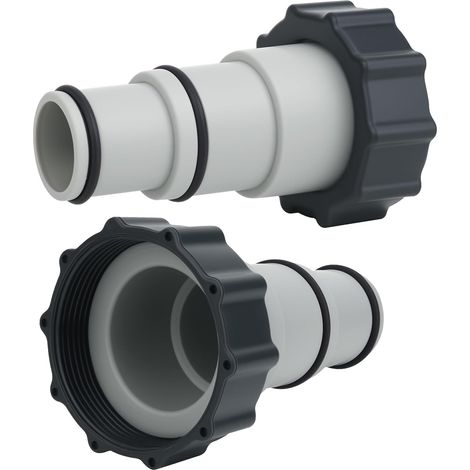 Adaptateurs pour tuyau de piscine (lot de 2) - Connecteurs de type A de 1,25 pouce à 1,5 pouce pour pompes filetées, pompes de piscine hors sol, pompes de filtration et systèmes à eau salée (1/5)