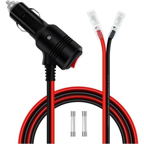 1 Adaptateur Allume Cigare, Interrupteur On/Off, Câble 14AWG 20A, Pour Moto Voiture Bateau (1/5)