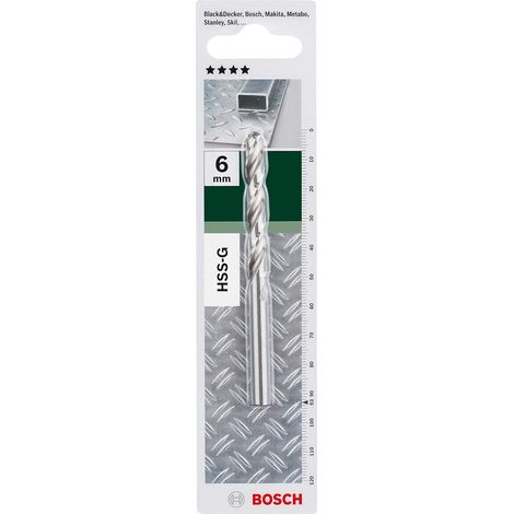 Bosch Metallbohrer HSS-G DIN 338 D= 6,0 mm L= 93 mm - 2609255047 (1/4)