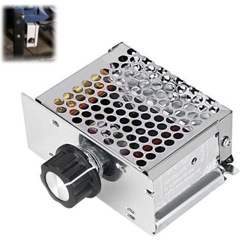 Variateur pour Moteur 220V, Régulateur de Tension AC 4000W, Régulateur de Vitesse pour Moteur électrique Variateur, Plage de Tension Réglable de 10v à 220v (1/5)