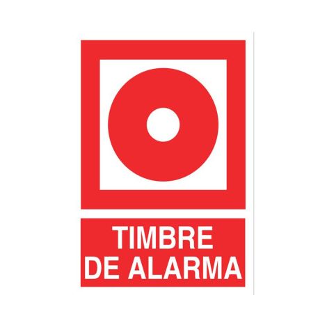 COFAN señal luminiscente 210x148mm. timbre de alarma , Señal luminiscente de socorro timbre de alarma. El diseño de la señal puede variar, pero en ningún caso se variará el signifi (1/2)