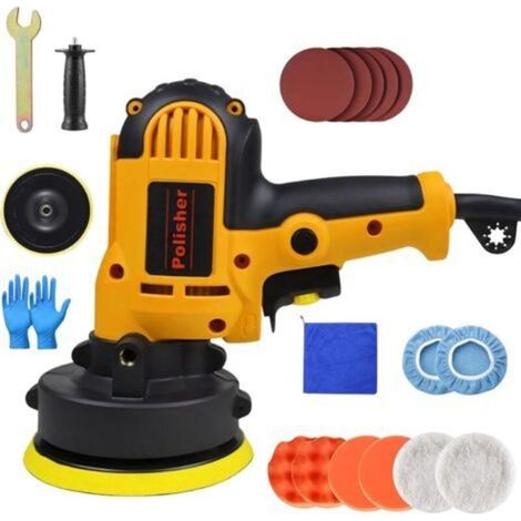Lucidatrice, kit lucidatrice per auto da 700 W, 600-3700 giri/min, kit lucidatrice per auto da 19 pezzi per detailing, lucidatura, ceratura e rimozione graffi dell'auto. (1/5)
