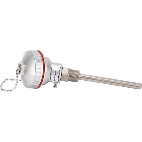 PT100-Temperatursensor, 100-mm-Sonde, PT1/2-Zoll-Gewinde, 3-adrig, Thermoelement-Anschlussdose (1/5)