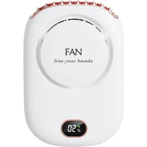 Ventilateur Portable - Batterie 2000 mAh - Recharge USB - 3 Vitesses - Pour Extérieur - 1 Pièce