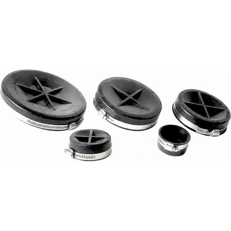 Flex-cap-Verschluss mit Schelle 80 bis 90 mm.