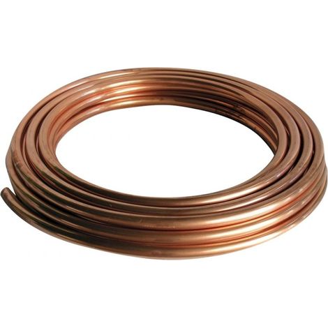 Tubo in rame cotto rotolo da 20 metri misura 15x1 kme - kme
