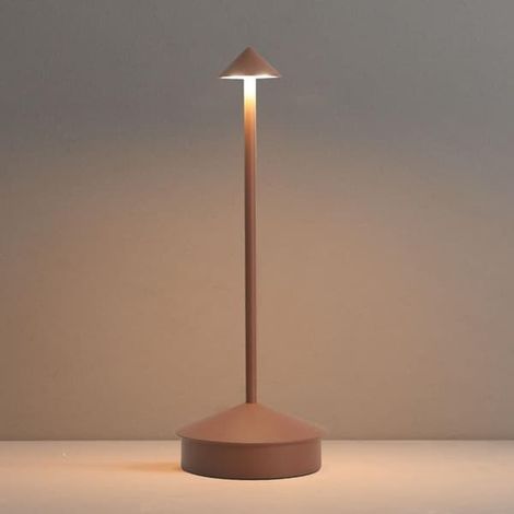 Lampe de bureau sans fil, rechargeable avec batterie 6000 mAh, lampe tactile LED, sans fil, lampe de bureau d'extérieur rechargeable, à intensité variable et fonctionnant sur piles (1/5)