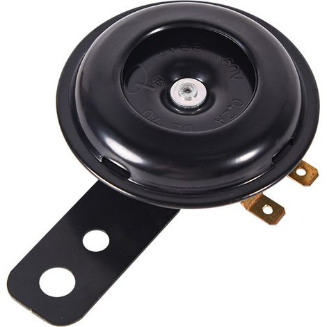 Lot de 2 klaxons universels chromés étanches 12 V, 105 dB, pour moto, vélo électrique et trottinette (1/5)