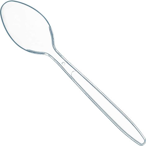 Cuillere En Plastique - Transparente - Pour Service De Table - 100 Unites (1/5)