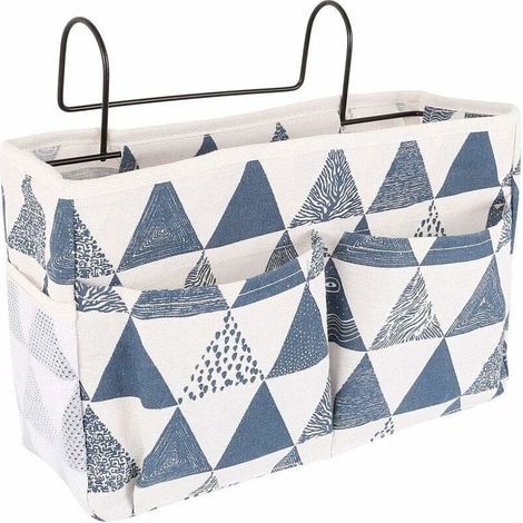 Panier de Lit Suspendu Imperméable, Etagère Chevet et Organisateur pour Livres Téléphone Télécommande (1/4)