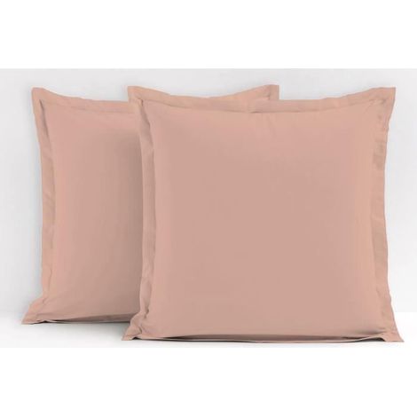 2er-Pack Kopfkissenbezüge - LOVELY HOME - LH71620 - 63 x 63 cm - Rosa (1/2)