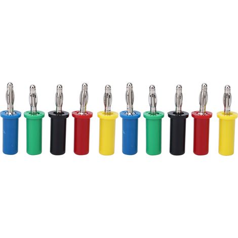 Lot de 10 connecteurs banane à souder intégrés, 4 mm, 30-60 V, 32 A (1/5)