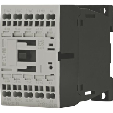 Eaton Contactor auxiliar, 24 V DC, 2 NA, 2 NC, bornes Push-in, accionamiento por corriente continua, 199218
