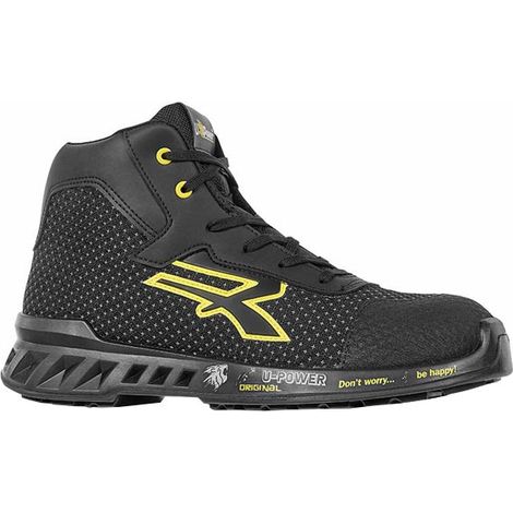 Chaussures de sécurité haute U-POWER JOE S3 SRC CI ESD Noir / Jaune 43 (1/6)