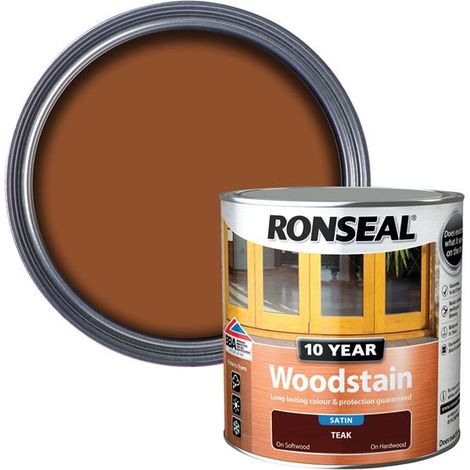 Ronseal 10 Year Woodstain Teak 2.5 litre
