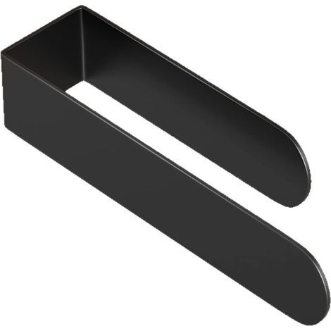 Lntyq Porte Serviette Salle de Bain sans Perçage, Porte-Serviettes Mural en INOX, Noir, 37.55.4cm (1/5)