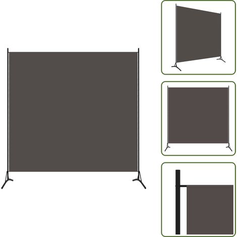 The Living Store Biombo divisor de 1 panel gris antracita 175x180 cm - Espacio privado