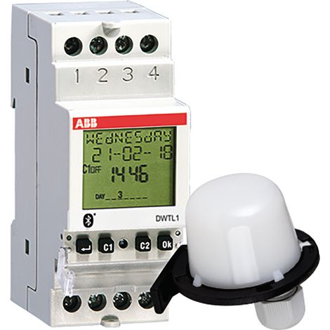 Interrupteur minuterie digital ABB dwtl1 Bluetooth capteur lumière