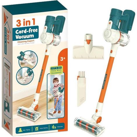 Aspirateur enfant qui aspire vraiment – Set de nettoyage avec accessoires – Matériaux écologiques – Jeu d'imitation éducatif (1/4)