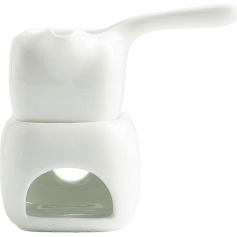 Ätherischer Öldiffusor aus Keramik für Aromatherapie, Wachswärmer mit Teelichthalter für Spa und Raumdüfte (1/5)
