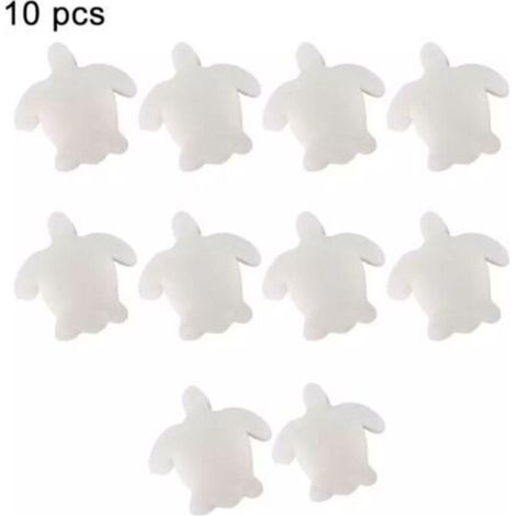10 PCS Reusable Spa Sponge, Durable Oil Absorbing Sponge, White Foam Sponge, Spa Accessory, Cleaning Tools, Grease Absorber Sponge for Jacuzzi, Pool Cleaner