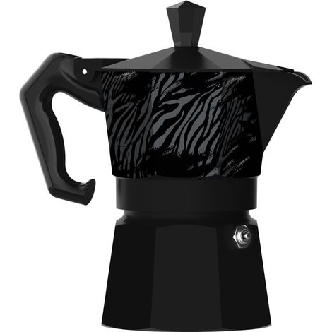 Bialetti Moka Express 3 tazze Juventus Cafetière à moka 0,15 L Noir, Gris (1/3)