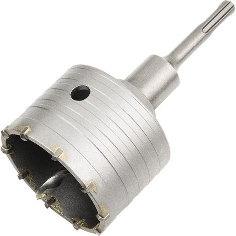 Scie à Cloche Trépan Béton avec Adaptateur SDS Plus 110 mm, Pour Brique Béton Ciment Pierre (82mm+110mm SDS Plus Adaptateur) (1/5)