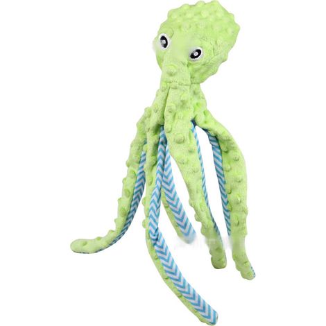 Peluche couineuse pour chien en forme de pieuvre mignonne, jouet à mâcher interactif pour chiens de petite, moyenne et grande taille, réduisant l'ennui. (1/5)