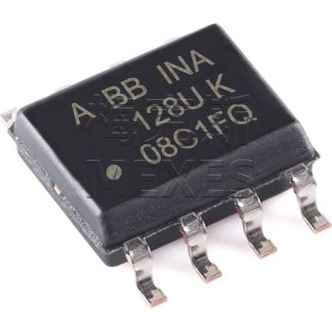 INA128UA/2K5 Stückliste: Elektronische Bauteile des INA129UA/2K5-Chips, 5 bestückte Einheiten