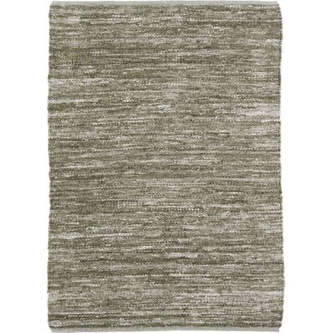 SKIN - Tapis en cuir tressé beige naturel 120x170 (1/4)