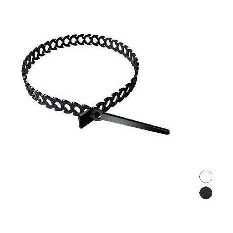 20 PIÈCES COLLIERS DE SERRAGE FLEXI-FIX MULTIUSES MM 9 x 320 Taille : Blanc