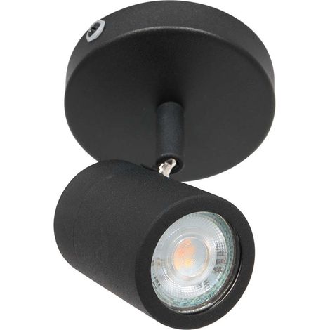 Sienna Upround Einzelstrahler Mattschwarz IP44 (1/5)