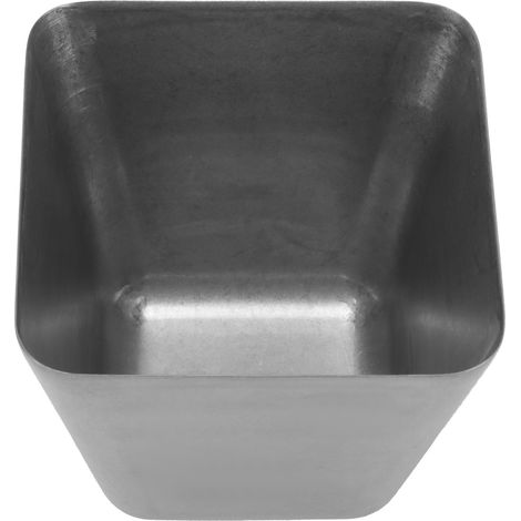Assiette à sauce carrée rétro en acier inoxydable de 560 ml (19 oz) pour la maison et le restaurant