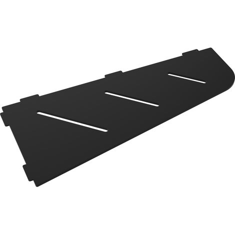 Tablette d'angle murale de douche en inox Line L.305mm - Noir mat (1/3)