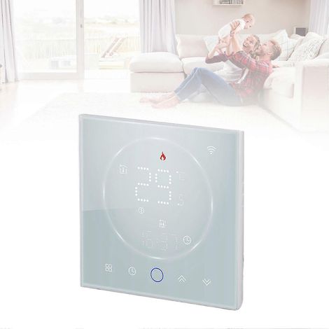 Thermostat intelligent Wi-Fi, écran tactile LED, 86 x 86 mm, 5 A, CA 95-240 V (1/4)