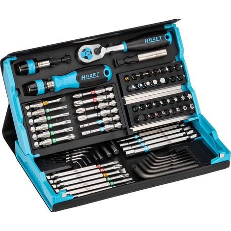 Selezione di bit SmartCase 2200SC-31, 73 pezzi, a testa aperta/PH/PZD/TX/TX con perno/interne - 6 pezzi (1/4)