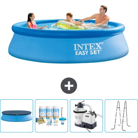 Piscine Gonflable Ronde Easy Set Intex - 305 x 76 cm - Bleue - Incluse Accessoire CB64 (1/5)
